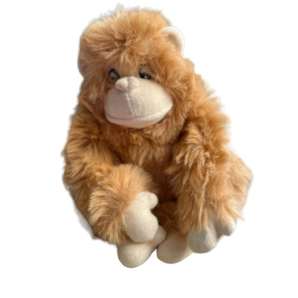 Walmart Orangutan Ape Monkey Plush Stuffed Animal 12” Brown Tan‎ Soft - Picture 1 of 5